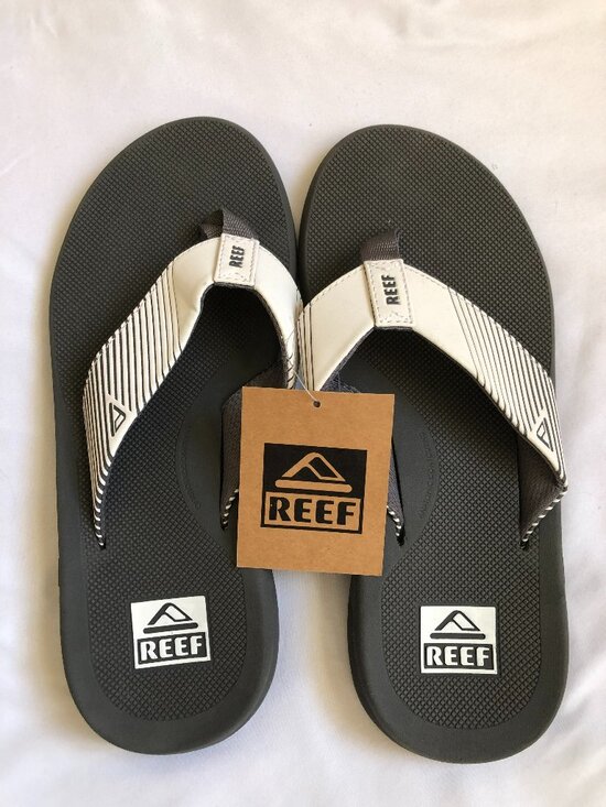 Reef Other - Reef Phantom II Flip Flop Sandal Grey White Straps Size 9
